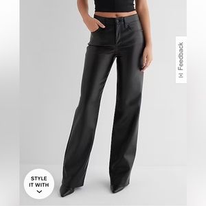 Pleather pants